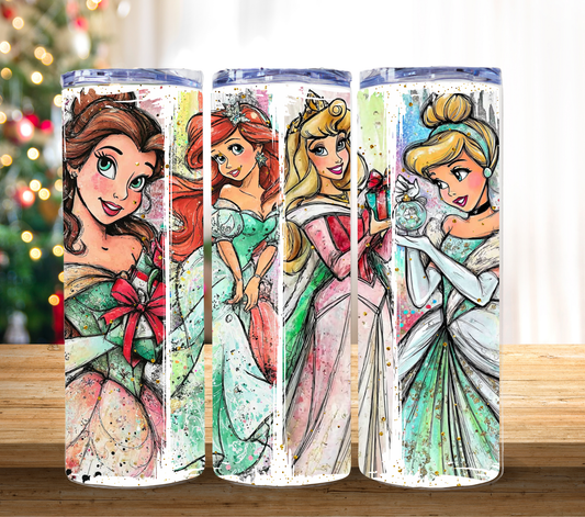 Holiday Princess Collection- 20 oz stainless steel tumbler