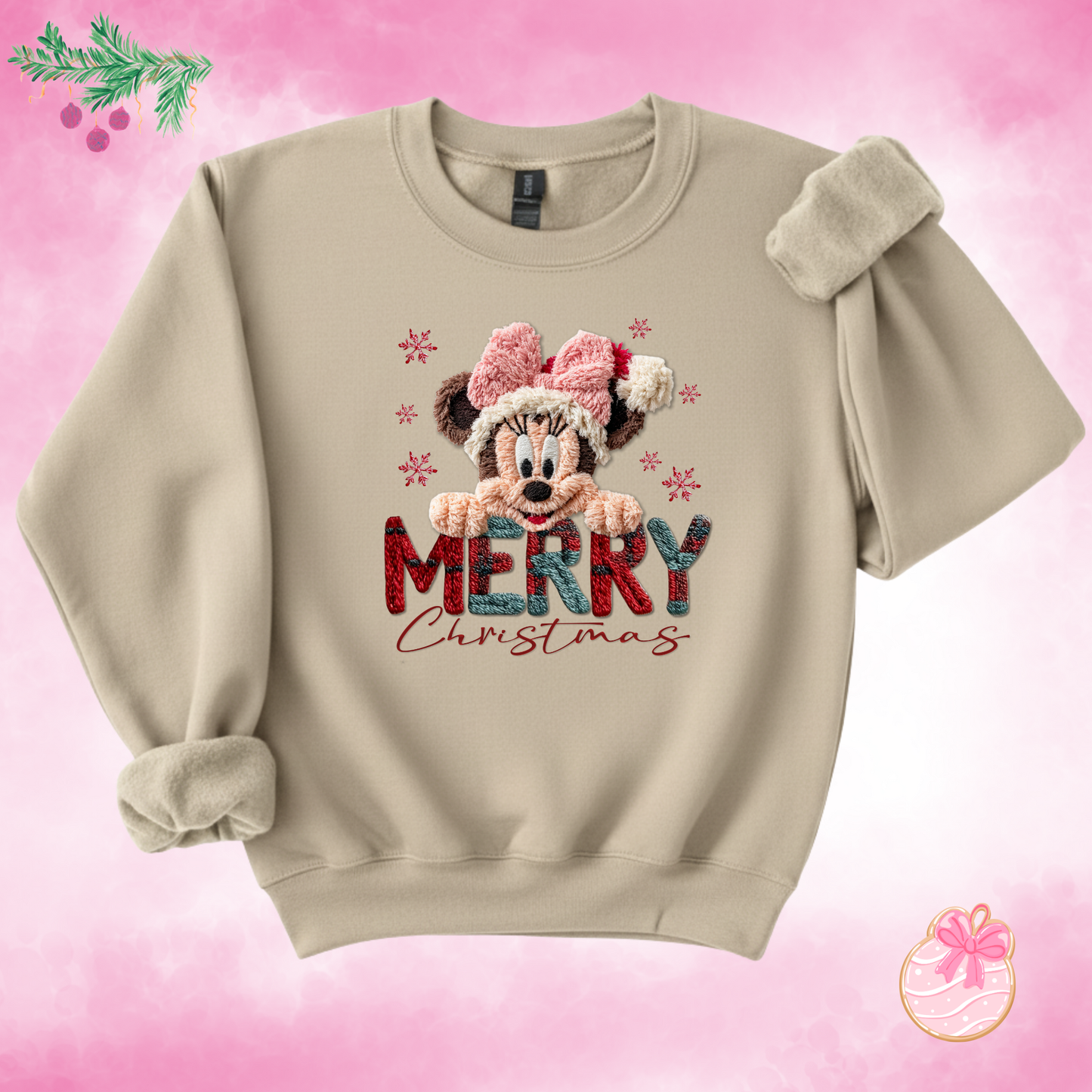 Holiday Cute Mouse Crewneck