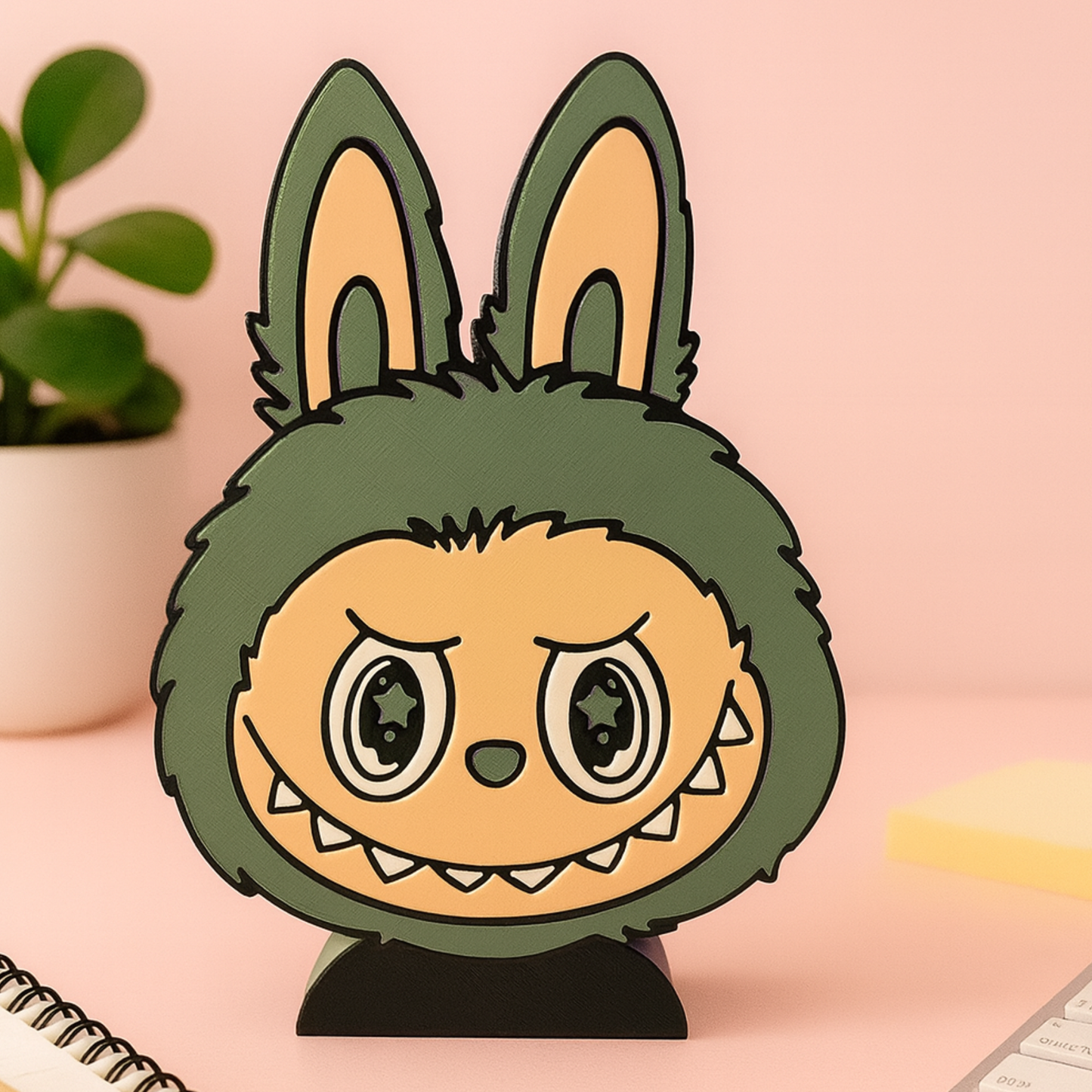Cute Monster Pen & note holder set