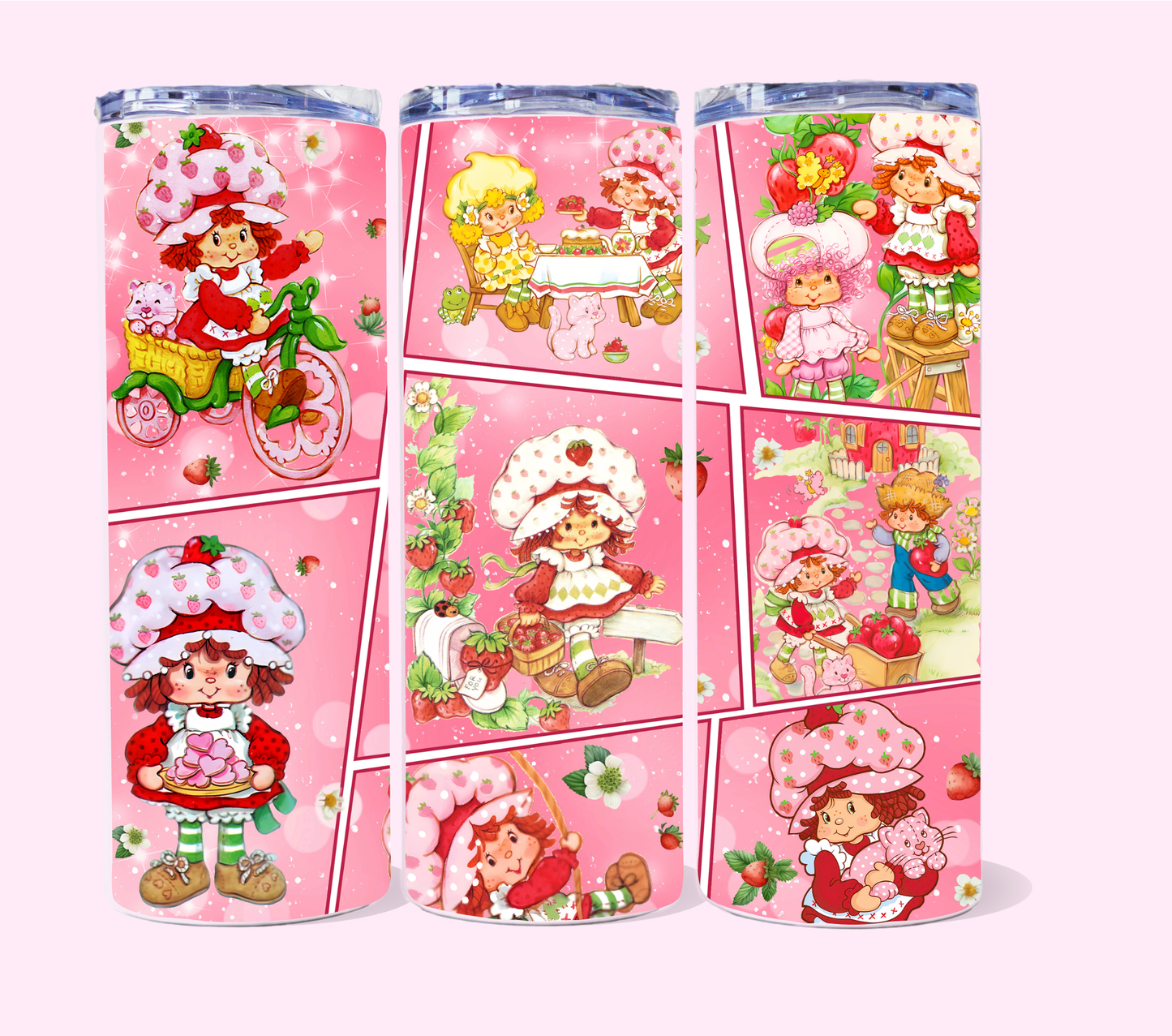 Strawberry Cuties 20 oz skinny tumbler