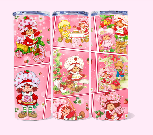 Strawberry Cuties 20 oz skinny tumbler