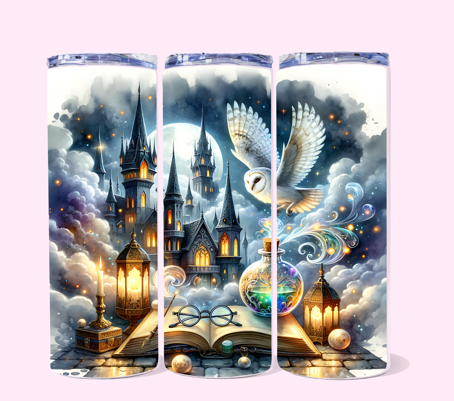 Wizard Academy Fantasy 20 oz skinny tumbler